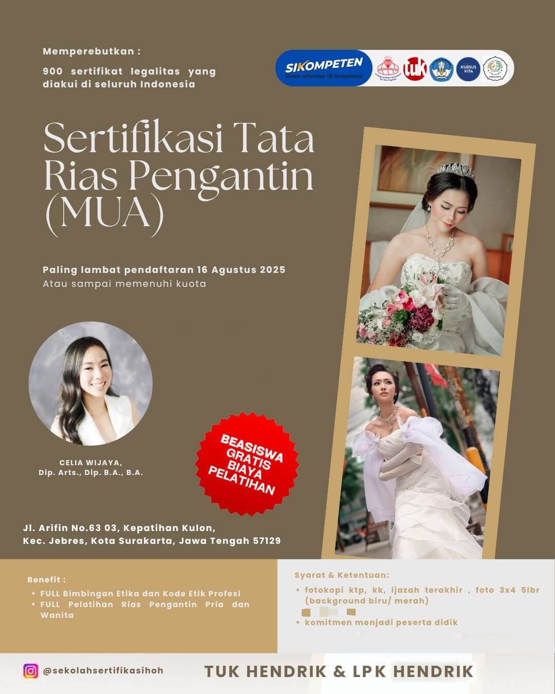house of hendrik sertikasi tata rias pengantin jawa tengah