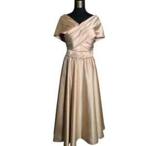 dress mama gold sabrina mutiara pinggang lengan sabrina pesta