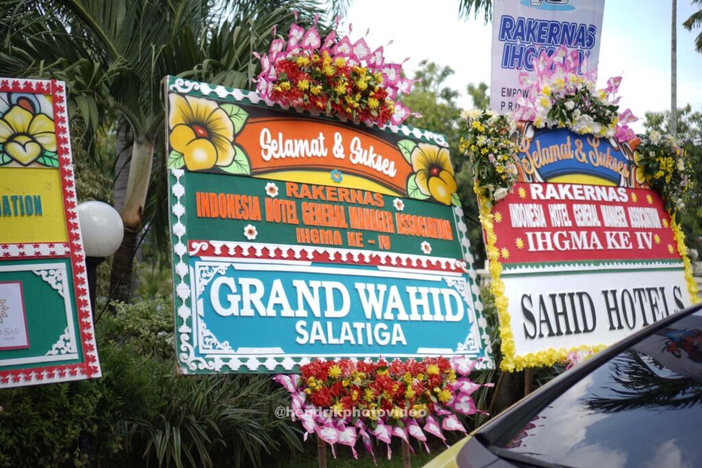 ihgma house of hendrik papan bunga ucapan selamat rakernas grand wahid sahid hotels surakarta