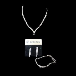 minimalist v crystal jewelry set house of hendrik