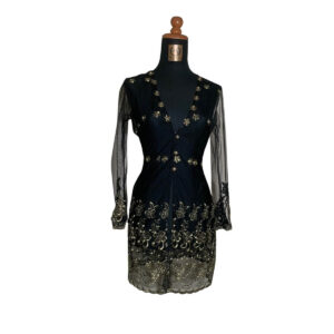 outer mama hitam broklat bunga pesta