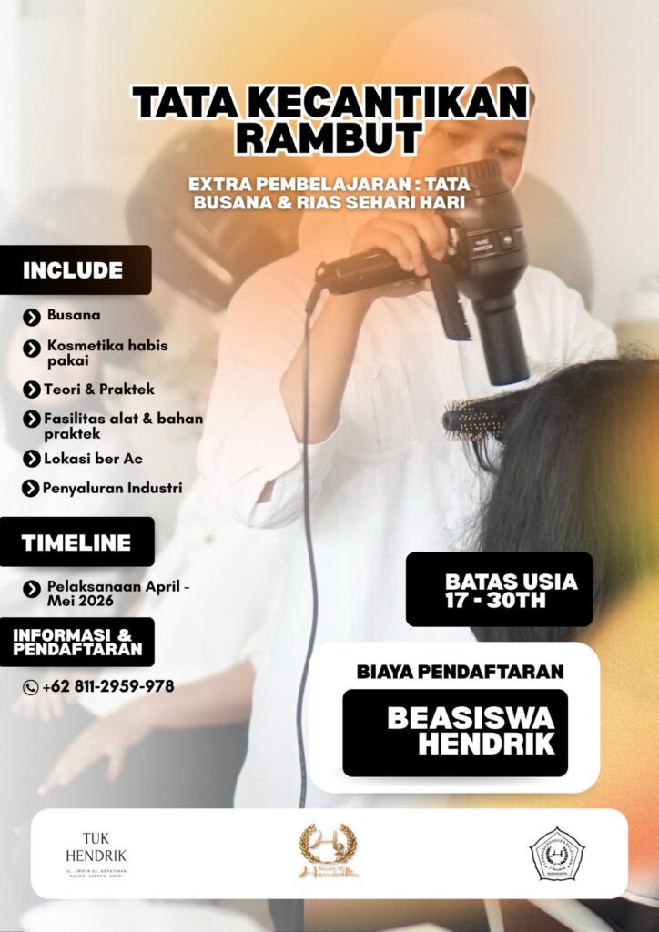tata kecantikan rambut pelatihan solo