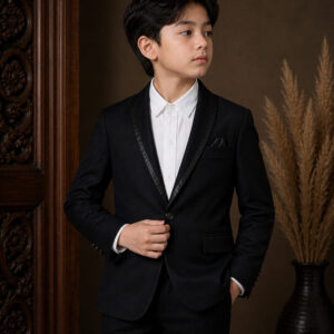 jas anak hitam satu kancing ld 78cm pesta formal